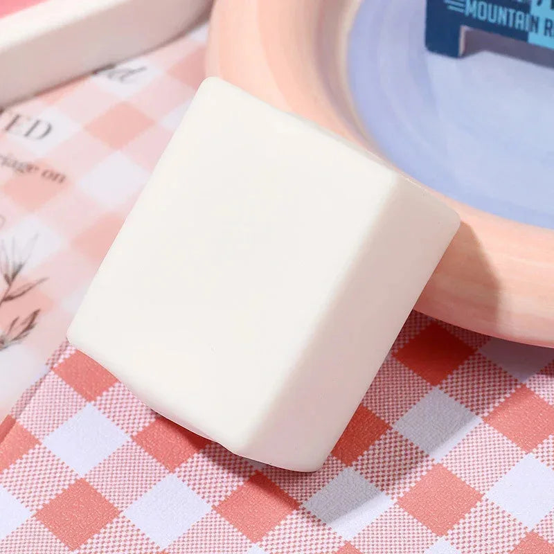 A Cute Tofu Stress Balls Sensory Toys Stress Relief Fidget Toys Squishy Dough Ball Gifts for Adults Children Best Gift