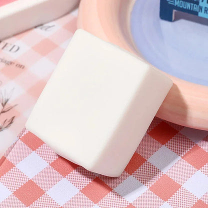 A Cute Tofu Stress Balls Sensory Toys Stress Relief Fidget Toys Squishy Dough Ball Gifts for Adults Children Best Gift