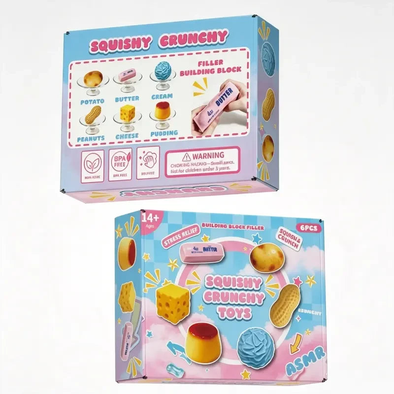 Squishy Crunchy Fidget Toy Set
