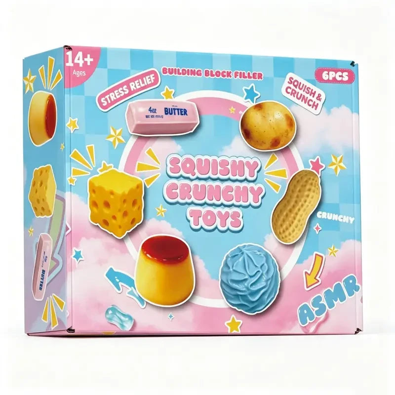 Squishy Crunchy Fidget Toy Set