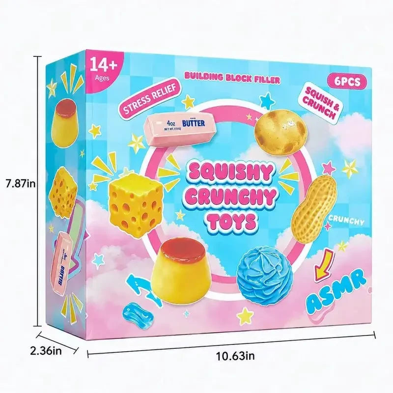 Squishy Crunchy Fidget Toy Set