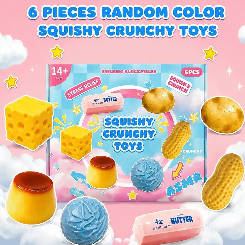 Squishy Crunchy Fidget Toy Set