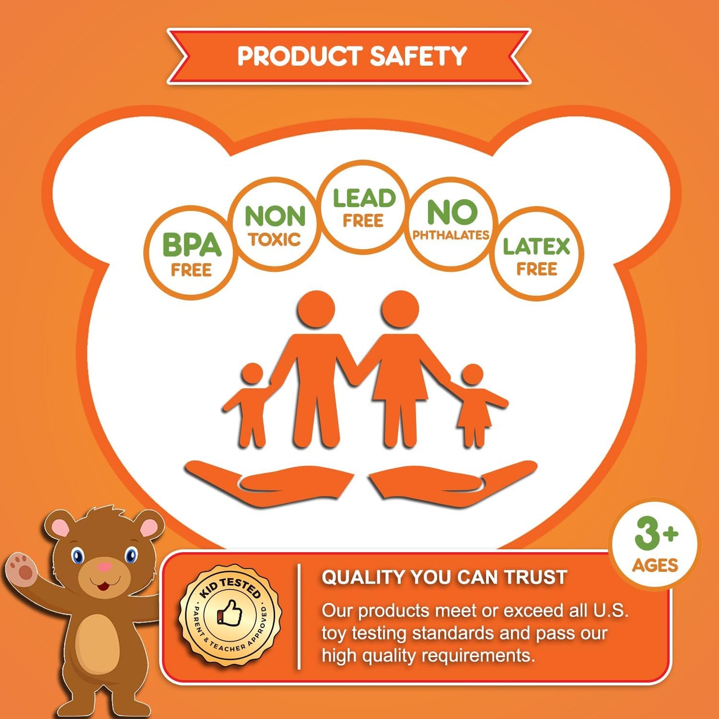 Cute & Cuddly Counting Bears - Sort, Count, Match & Play with 48Pc + Ebook