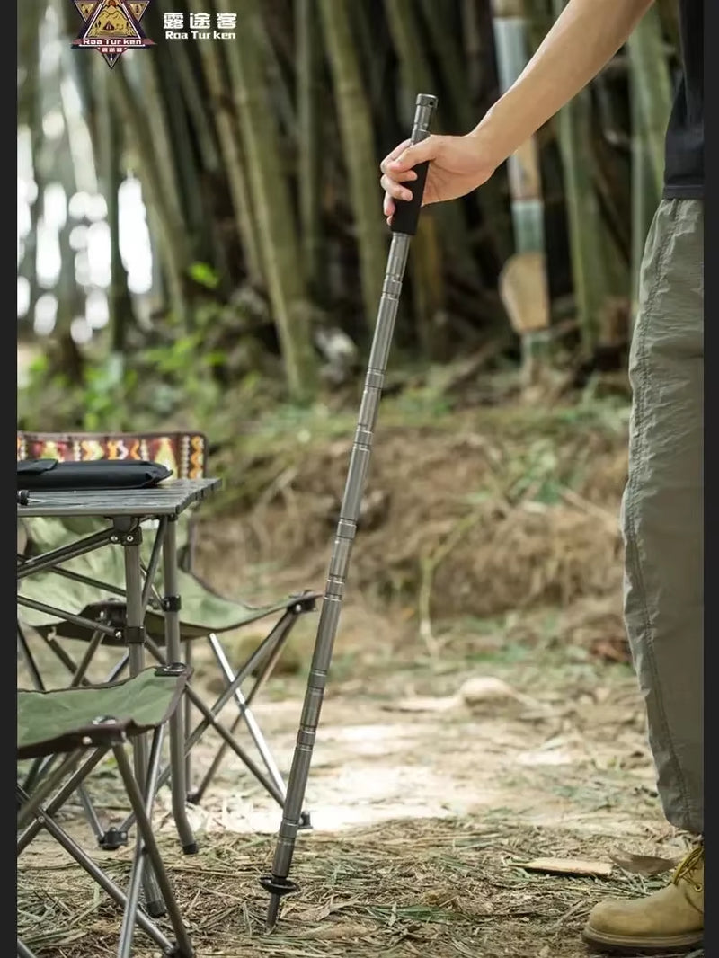 Folding Multifunctional Hiking Poles Outdoor Hiking Camping Ultralight Tactical Set Telescopic Hiking Poles
