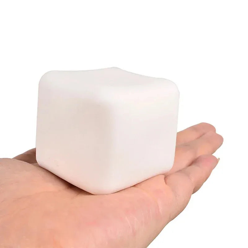 A Cute Tofu Stress Balls Sensory Toys Stress Relief Fidget Toys Squishy Dough Ball Gifts for Adults Children Best Gift