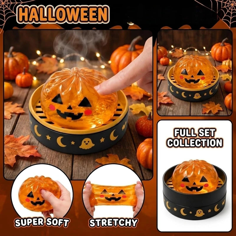 Halloween Squishy Ball Simulated Butter Squishy Ball Fidget Toy Halloween Relief Stress Toys Relaxing Gifts Party Favors Gift