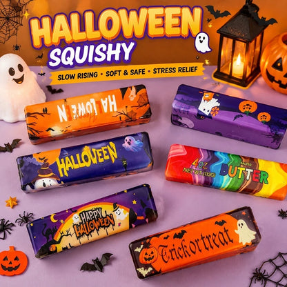 Halloween Squishy Ball Simulated Butter Squishy Ball Fidget Toy Halloween Relief Stress Toys Relaxing Gifts Party Favors Gift