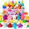 Mochi Squishy Toy Set, 50 Pack Mini Squishy Mochi, Party Favors for Kids, Kawaii Stress Relief Toys, Basket Stuffers, Goodie Bags Fillers, Birthday Gifts, Classroom Prizes